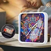 Mandala Owl Special Shape 5D Diamond Painting Clock Art Craft With Frame Kit