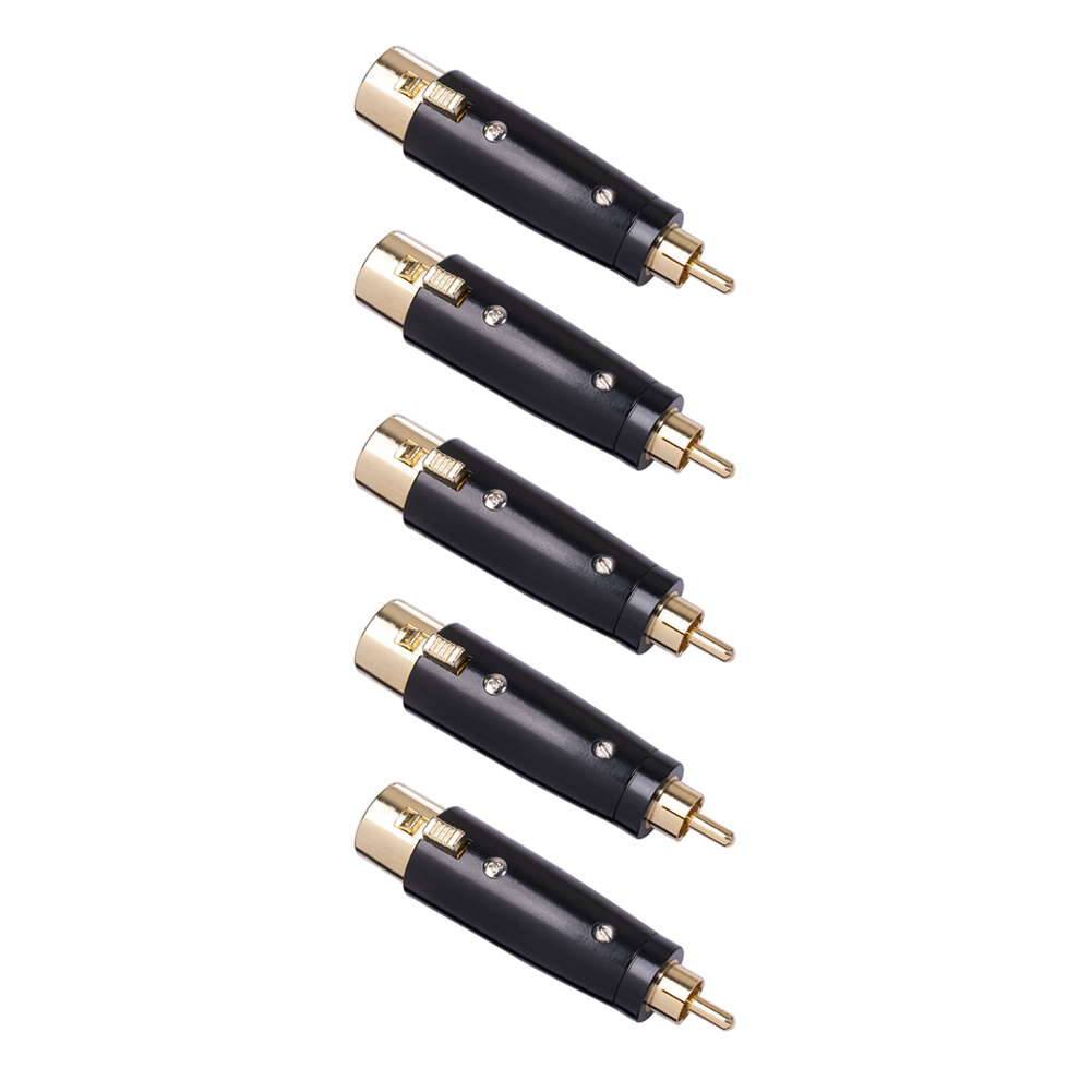 

RCA Male to XLR Female Adapter Gold Plated Audio Connector for Mic Mixer, 5pcs, 501 Original