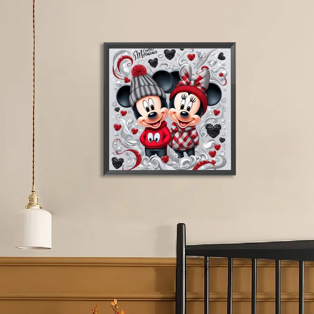 Diamond Painting - Full Round Drill - Mickey Minnie(Canvas|40*40cm)