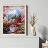 Snow Mountain And Plum Blossom-14CT Stamped Cross Stitch 45*55cm/17.72*21.65in tapestrymarket