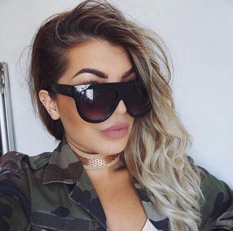 Kim Flat Top Sunglasses - Shop Trendy Women's Clothing | LoverChic
