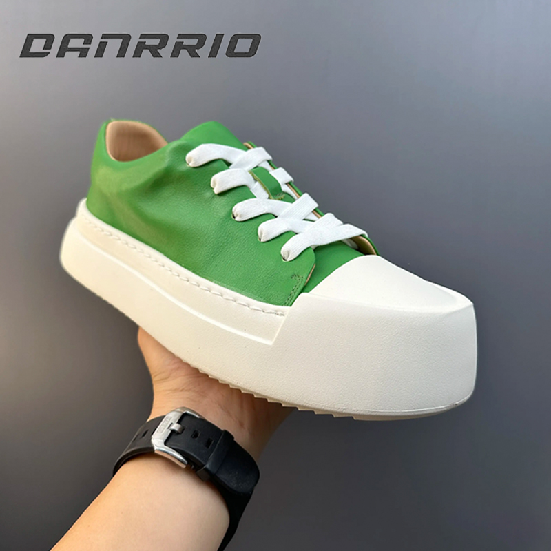 DANRRIO Handmade Retro Genuine Leather Retro Sports Casual Low Top Skate Shoes DANRRIO.COM DANRRIO