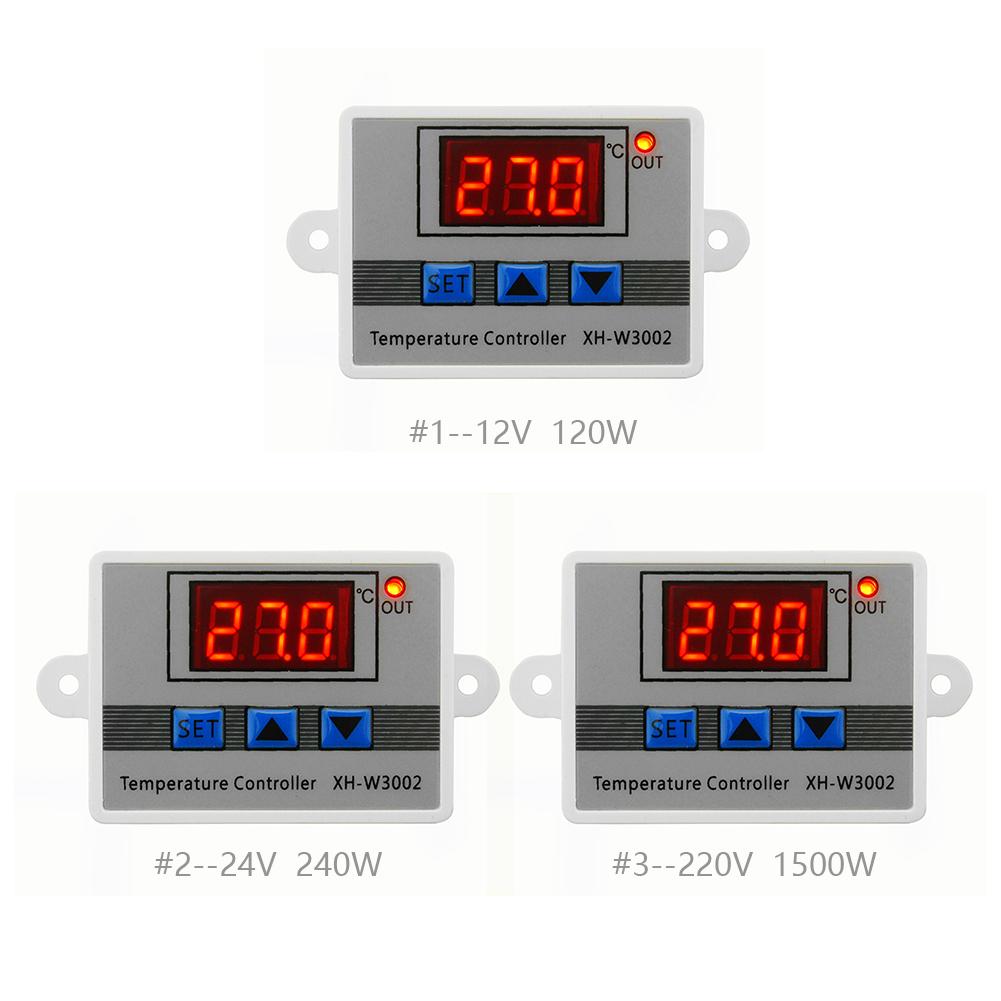 

W3002 Digital Temperature Controller 10A Thermostat Control Switch w/ Probe, 220v/1500w, 501 Original