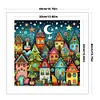 Colored Houses-14CT Stamped Cross Stitch 40*40cm/15.75*15.75in tapestrymarket