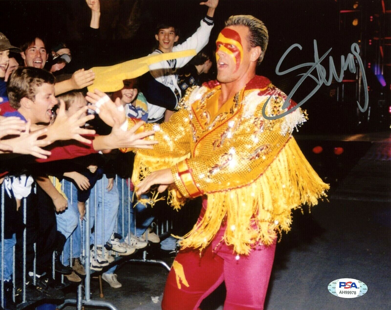 WWE STING HAND SIGNED AUTOGRAPHED 8X10 WRESTLING Photo Poster painting WITH PSA DNA COA 2