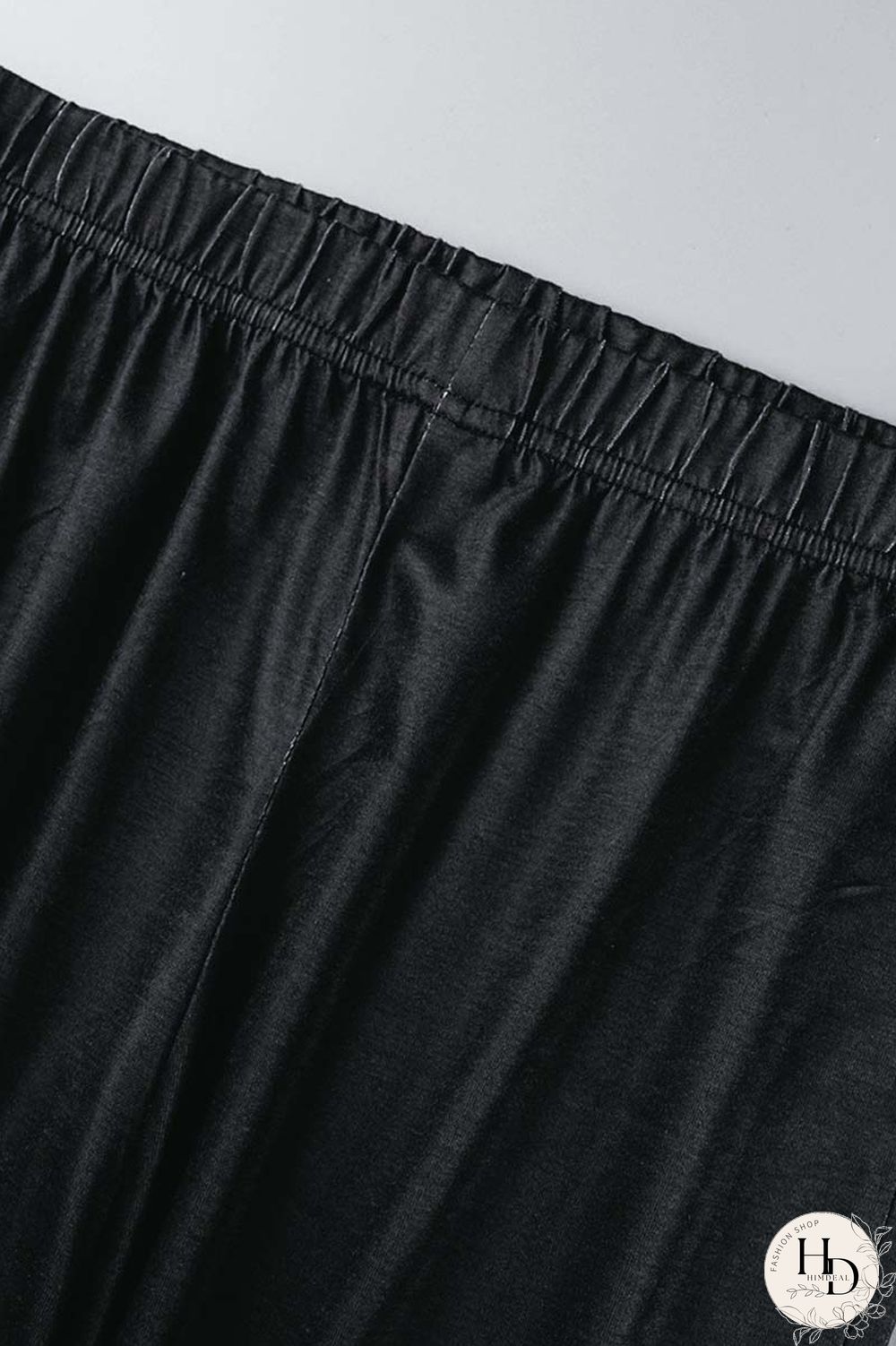 Black Casual Gradual Change Print Basic O Neck Short Sleeve Two Pieces