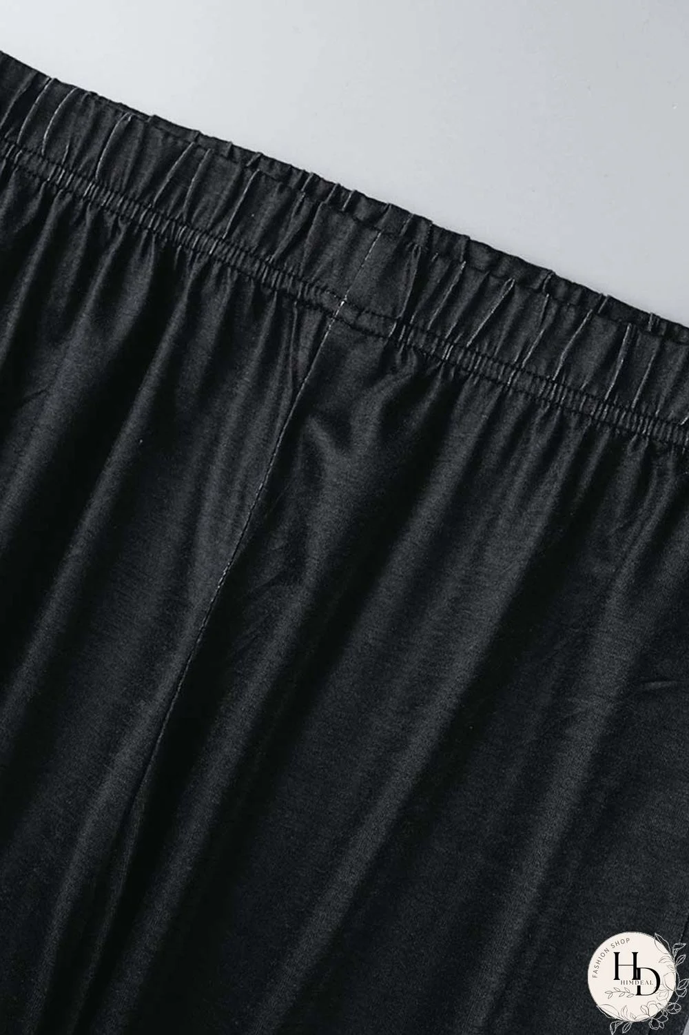 Black Casual Gradual Change Print Basic O Neck Short Sleeve Two Pieces