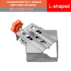2PCS Stainless Steel Corner Clamps High Hardness Right Angle Clamps for Metal Pipes, Steel Rods, Wood, Glass