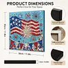 DIY Pre-Framed US Flag Button Art Canvas Kit