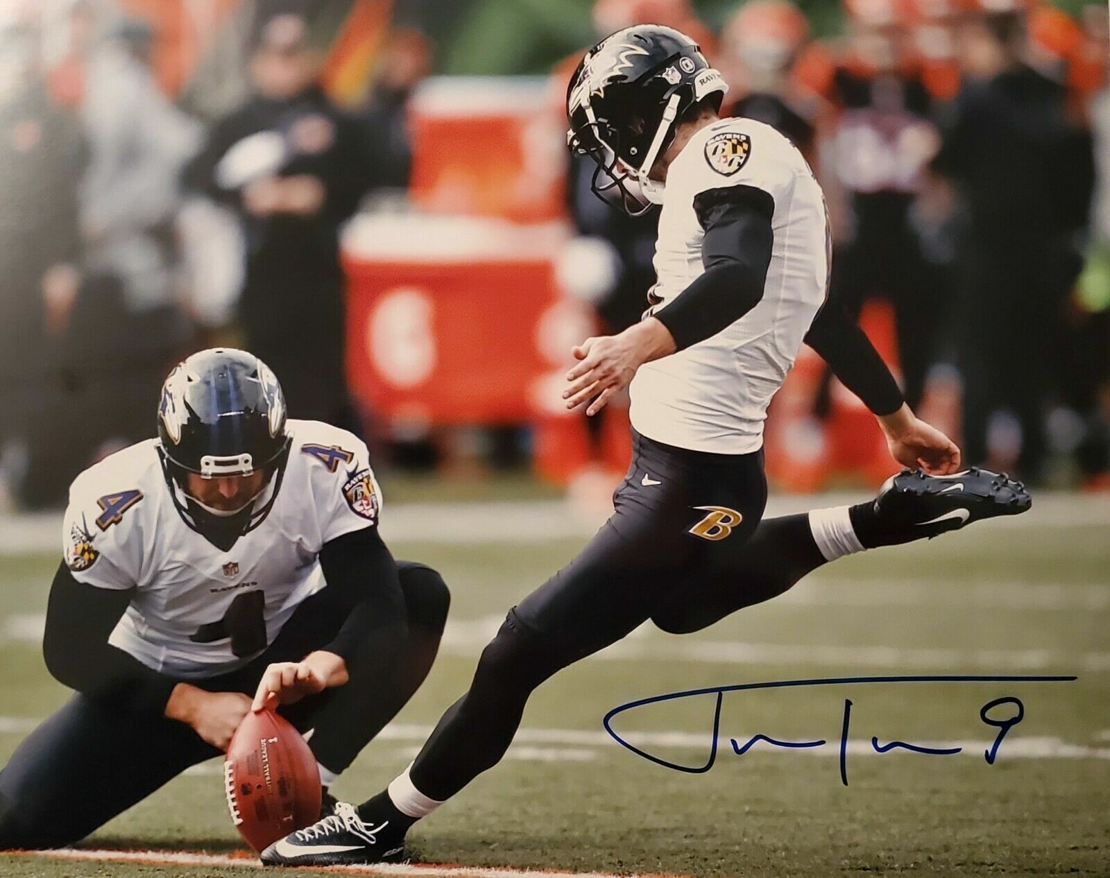 Justin Tucker Autographed Signed 8x10 Photo Poster painting ( Ravens ) REPRINT