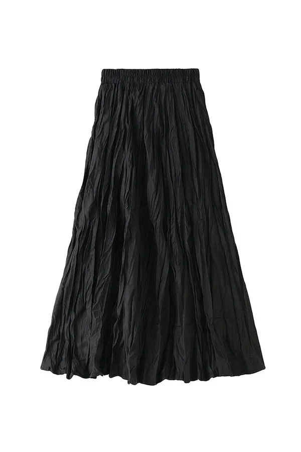 A-line mid-length winter skirt with sweater