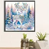 Christmas Elk - Diamond Painting - Full Round Drill (Canvas|30*30cm)