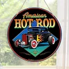 Hot Stick Muscle Car - Round Wooden Signs - 30*30cm