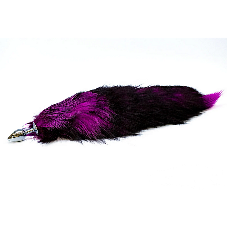 Purple Fox Tail Plug Anal Female BDSM Mature Sex Toy
