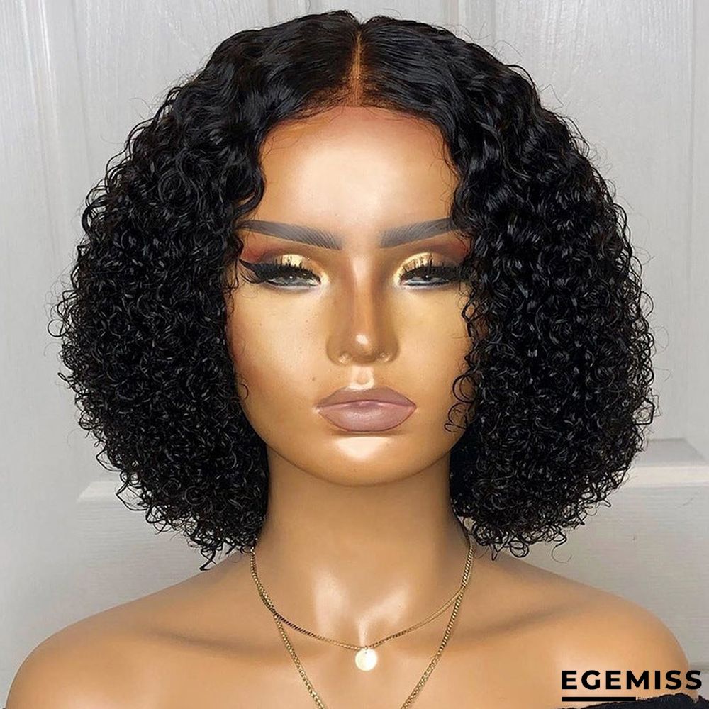 Black Hand-wrapped Tube with Small Curly Hair and Short Paragraph | EGEMISS