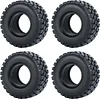 AMK 2Pcs 1.0" Rubber All Terrain Tires 25x50x20mm for 1/24 RC Crawler Cars Axial SCX24 AXI90081 AXI00001 AXI00002 1/18 TRX4M (2PCS)