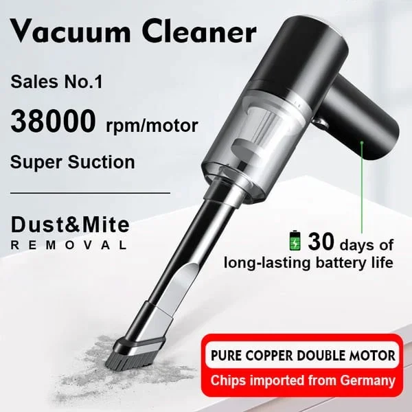 Last Day Sale - Get 75% OFF on our Wireless Handheld Car Vacuum Cleaner