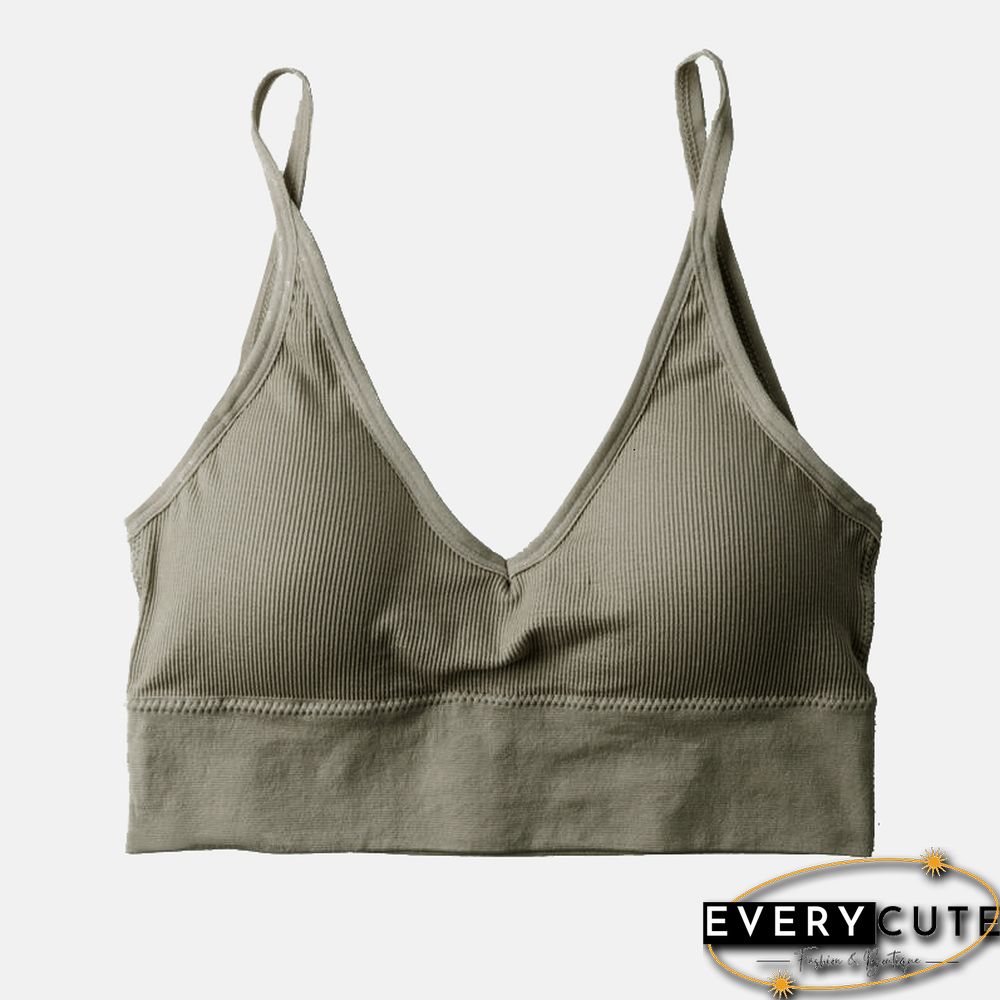 Seamless Underwear Shoulder Tank Top Vest Sleeveless Women Fashion Push-Up Cotton Fitness Comfortable Shirt Bra Large Size Tops