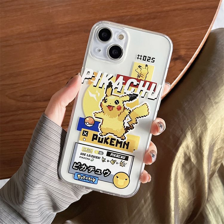 Kawaii Pixel Style Pokemon Phone Case For Iphone weebmemes