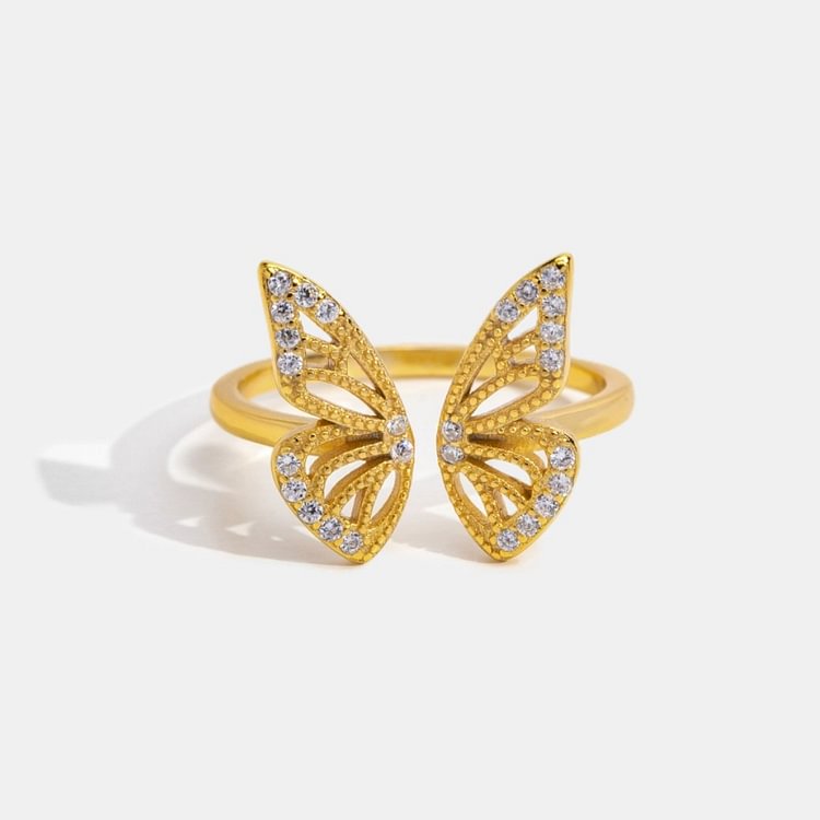 Aria Golden Butterfly Ring