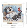 (40*40cm)Snowman - Full Round Drill Diamond Painting