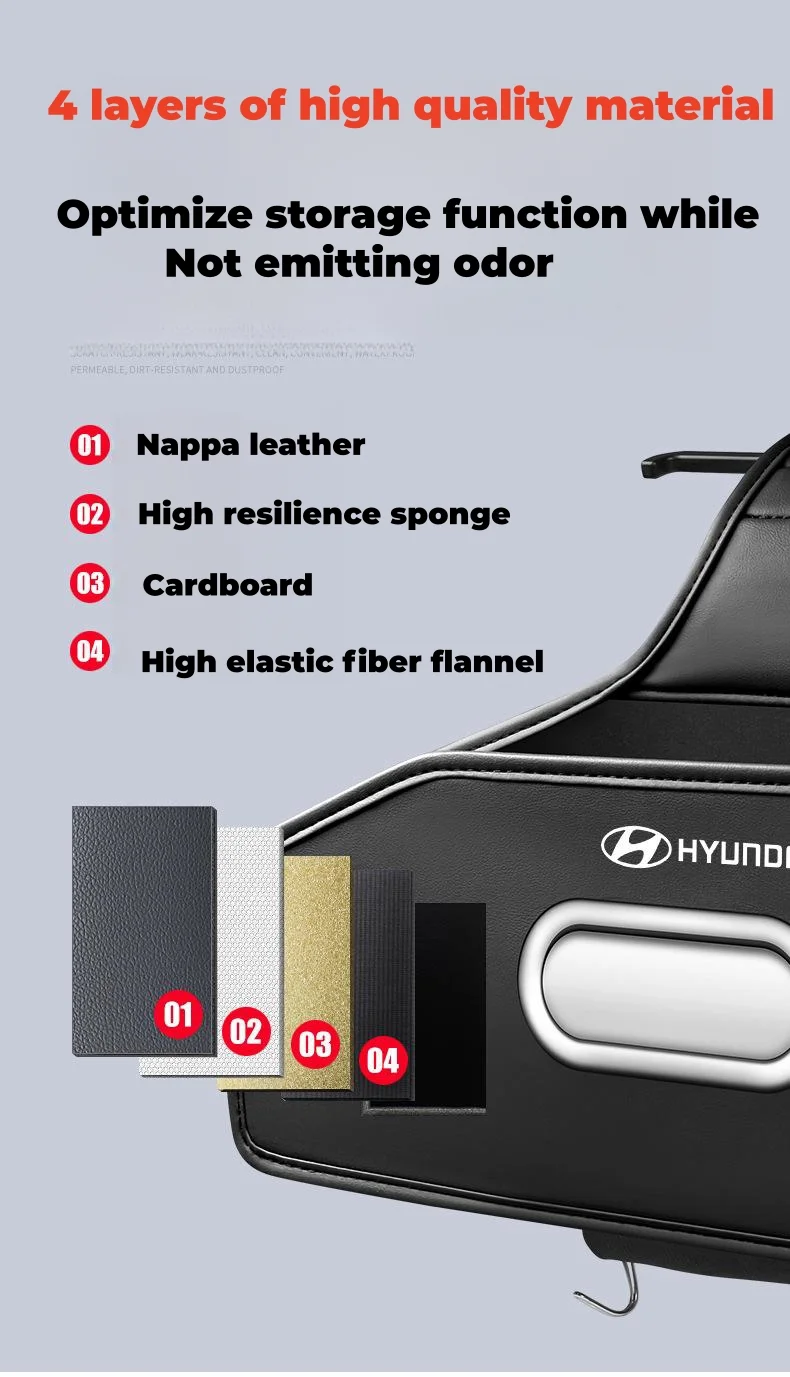 Car seat back hook multifunctional cup holder storage box