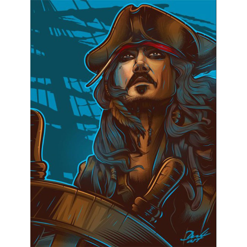 

Captain Pirate - Round Drill Diamond Painting - 30*40CM, 501 Original