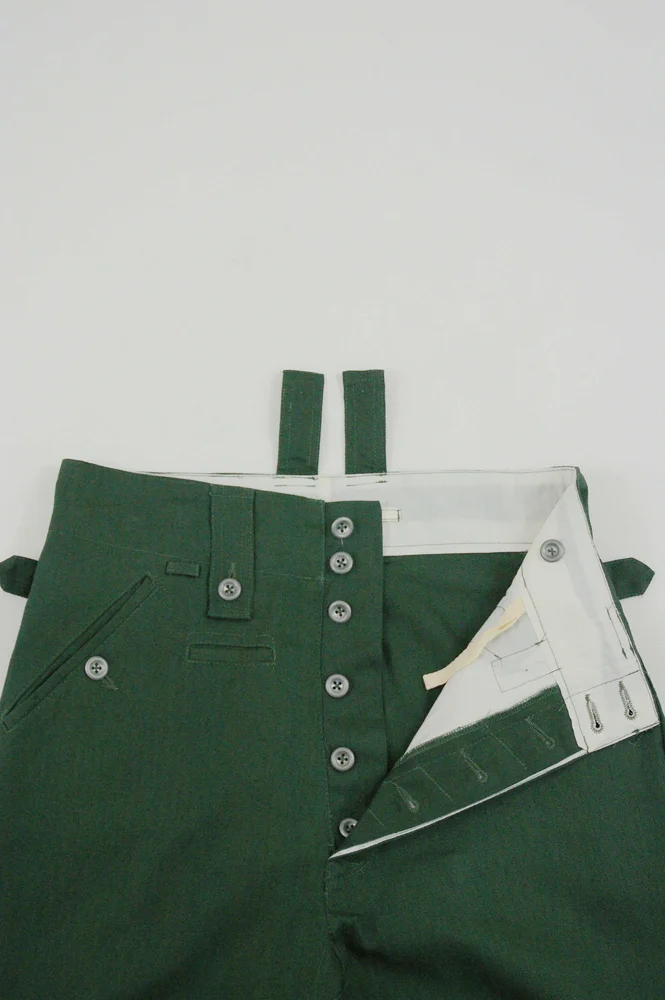   Wehrmacht/Elite M1943 Summer Hbt Reed Green Field Trousers Keilhosen German-Uniform