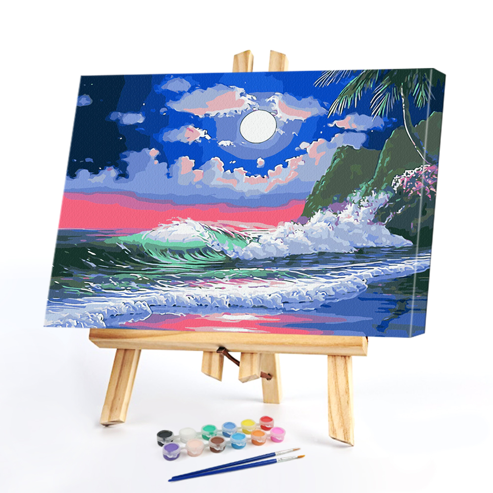 

40*50CM Paint By Numbers-Sea Wave, 501 Original