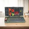 Magnetic Carp Fishing Organizer Box Compartment Swivels Hooks Bait Storage Case