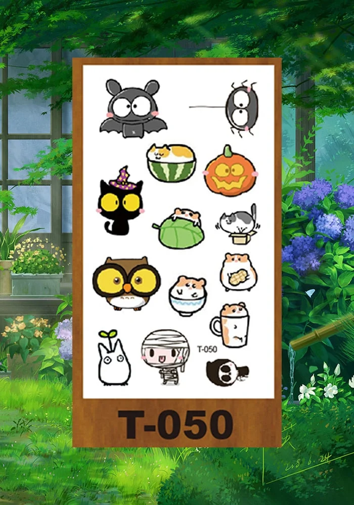 Drop Shipping Small Temporary Tattoo Stickers Solar System Animal Panda Deer Girl Kid Arm Buttock Abdomen Neck Ankles Art Tatoo