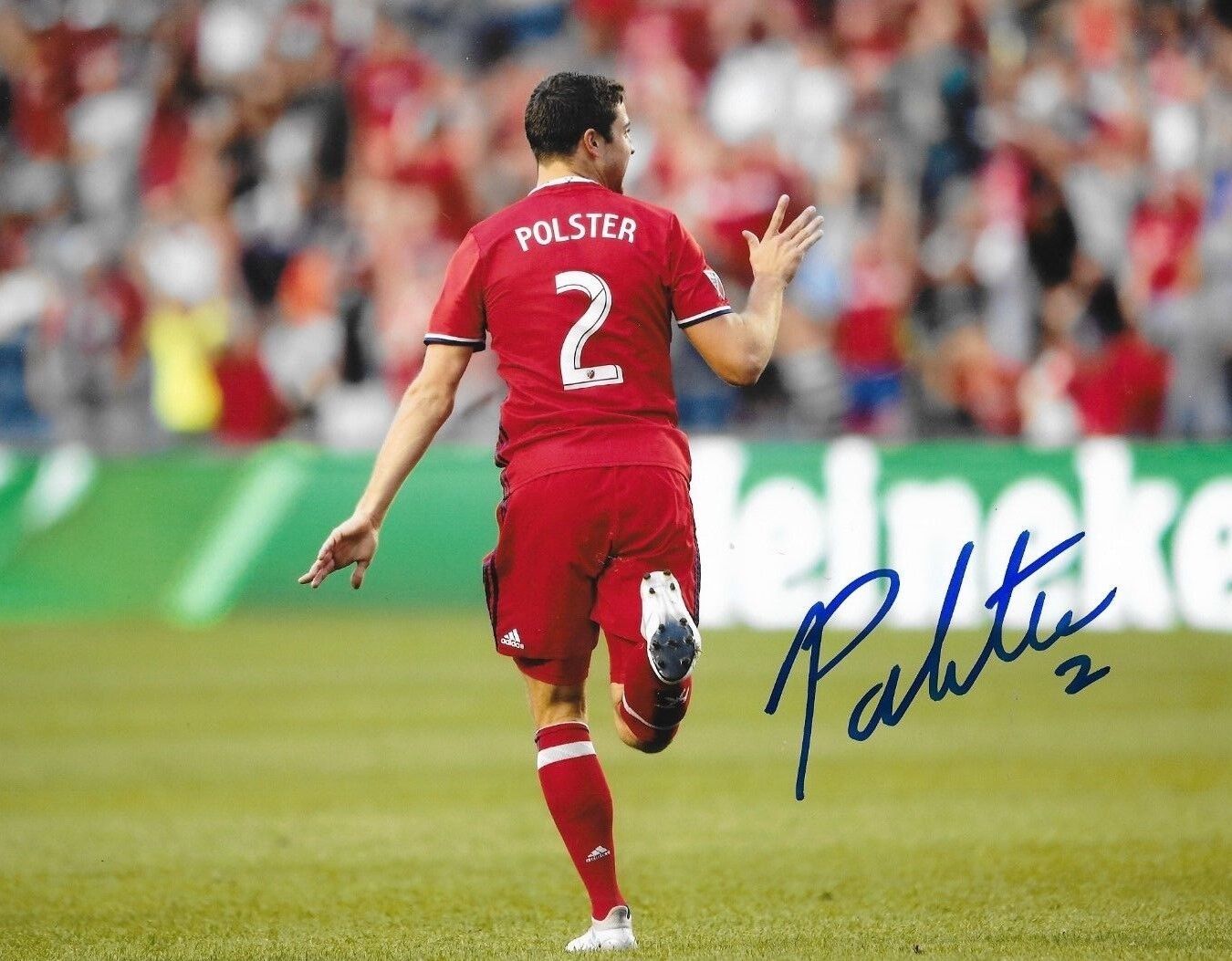 Matt Polster signed Chicago Fire MLS Soccer 8x10 Photo Poster painting autographed