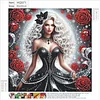 Diamond Painting-DIY Crystal Rhinestone Red Rose Beauty