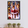 Weihnachtliche Atmosphäre - runder Bohrer Diamond Painting - 40*60cm (große Größe)