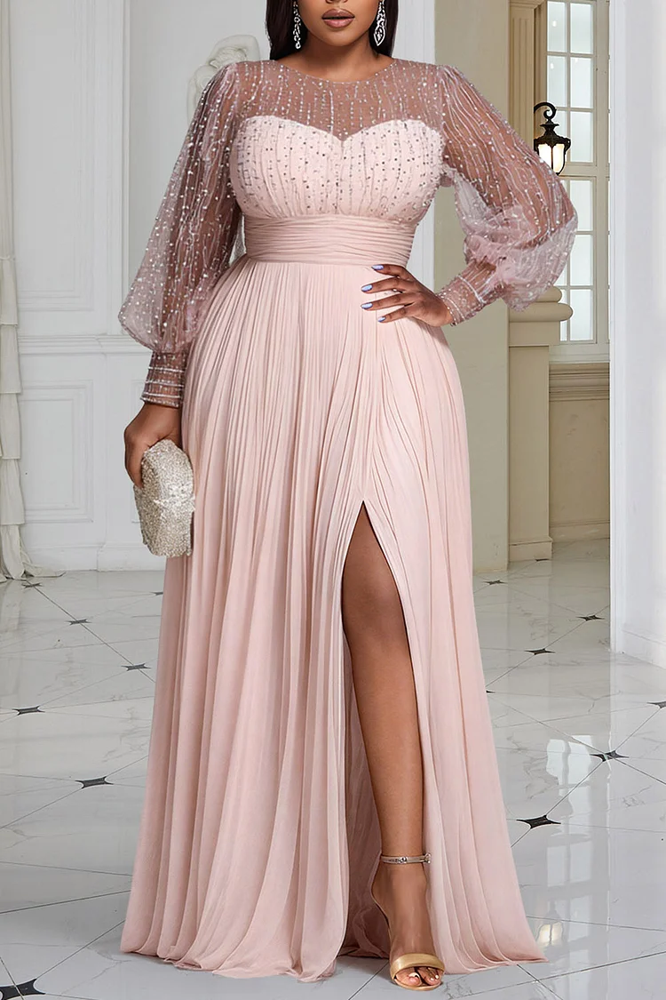 white christmas dresses Champagne A Line V Neck Plus Size Mother Of The Bride Dress – TANYA BRIDAL main image 0
