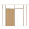 [US Local Warehouse] 2 Set Pocket Door Frame Kits with 220LBS Two-Way Soft-Close Mechanism Hidden Door Kit Sliding Hardware Smoothly and Quietly Easy to Install (24-36x80in)