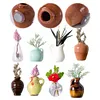 8pcs Cute Ceramic Vase Refrigerator Magnets Fridge Magnets Refrigerator Stickers