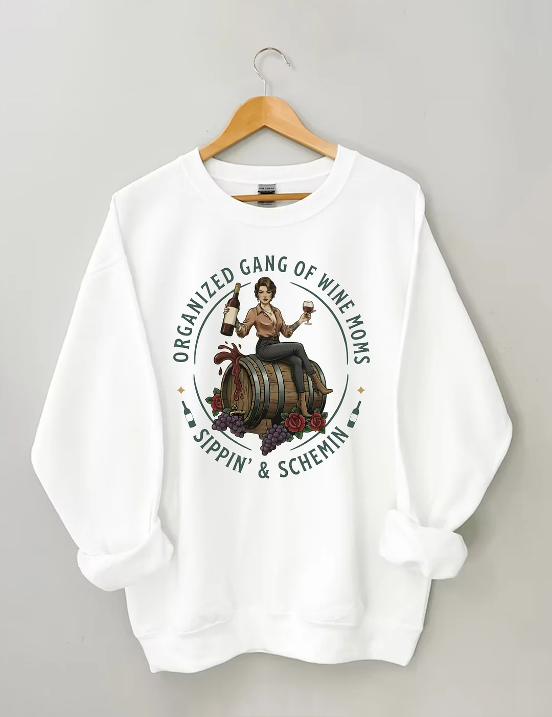 Organized Gang Of Wine Moms Sweatshirt