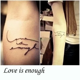 Waterproof Temporary Tattoo Sticker sexy waist English letters bleeding love tatto flash tatoo fake Art tattoos for girl women 4