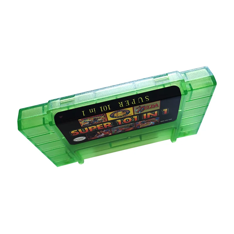 16 Bit Game Card - Super 101 in 1 Classic Collection SNES Multicart Super NES Games Cartridge for Retro SNES Game Console | English Language NTSC US Version