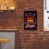 Neon burger - Panneaux en &eacute;tain m&eacute;tallique(20*30cm/30*40cm)