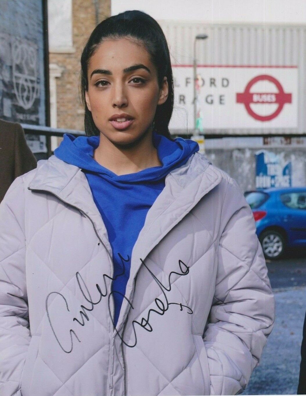 Gurlaine Kaur Garcha **HAND SIGNED** 10x8 Photo Poster painting ~ Eastenders (Ash Kaur)