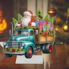 >SALE<Christmas Acrylic Special Shape Santa Claus Gift Truck Desktop Diamond Art Kits