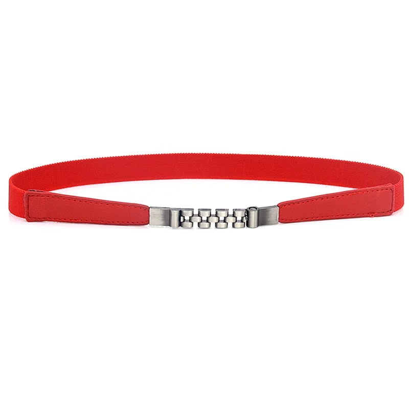 Elastic Belts For Women Gold Buckle Belts Female High Quality Women Fashion Belts Waist Band Stretch Knit Cinch