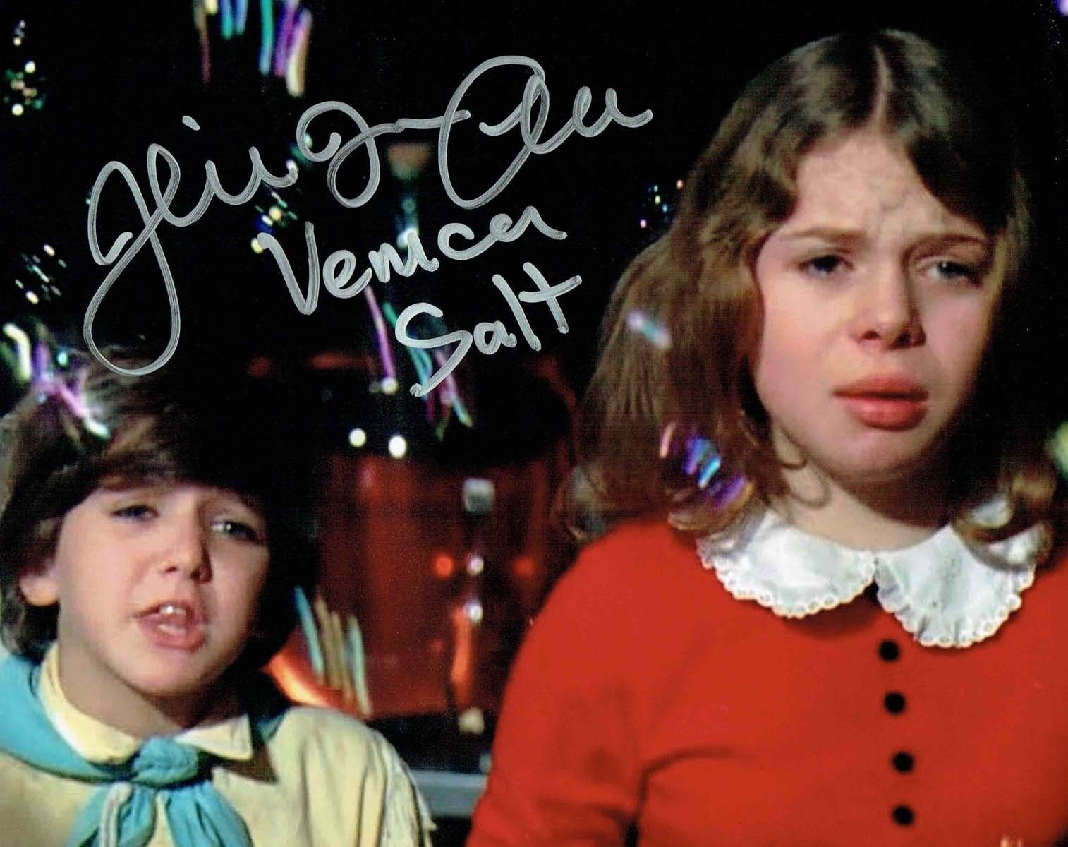 Julie Dawn COLE SIGNED Autograph 10x8 Photo Poster painting 1 AFTAL COA Veruca SALT Willy Wonka