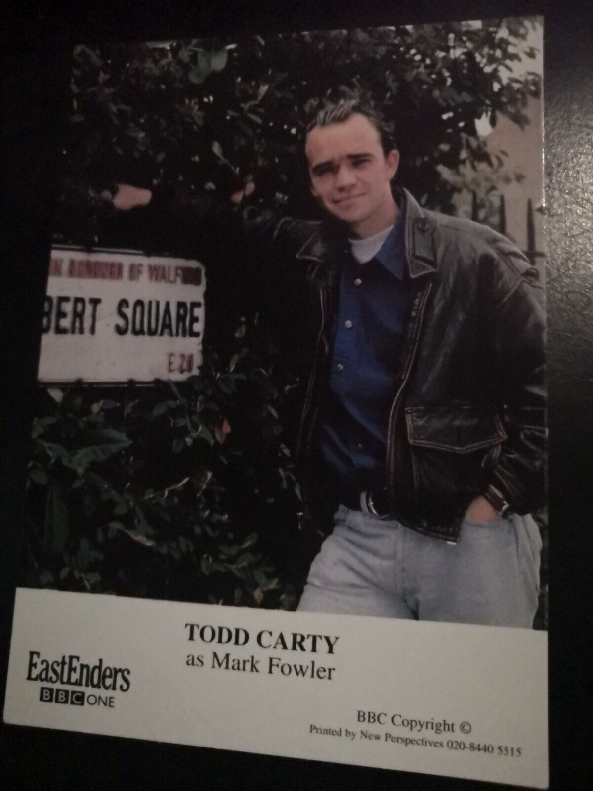 EASTENDERS UNSIGNED CAST CARD OF TODD CARTY