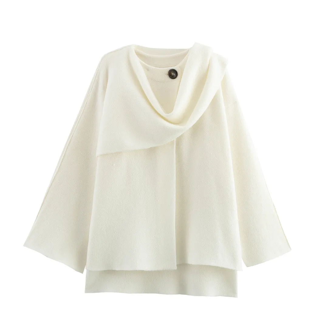 Nigikala Nigikala Cloak Style Long Sleeve Hair This Coat 2025 Spring And Autumn New B62406
