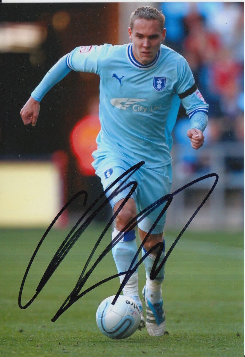 COVENTRY CITY HAND SIGNED CHRIS HUSSEY 6X4 Photo Poster painting 4.