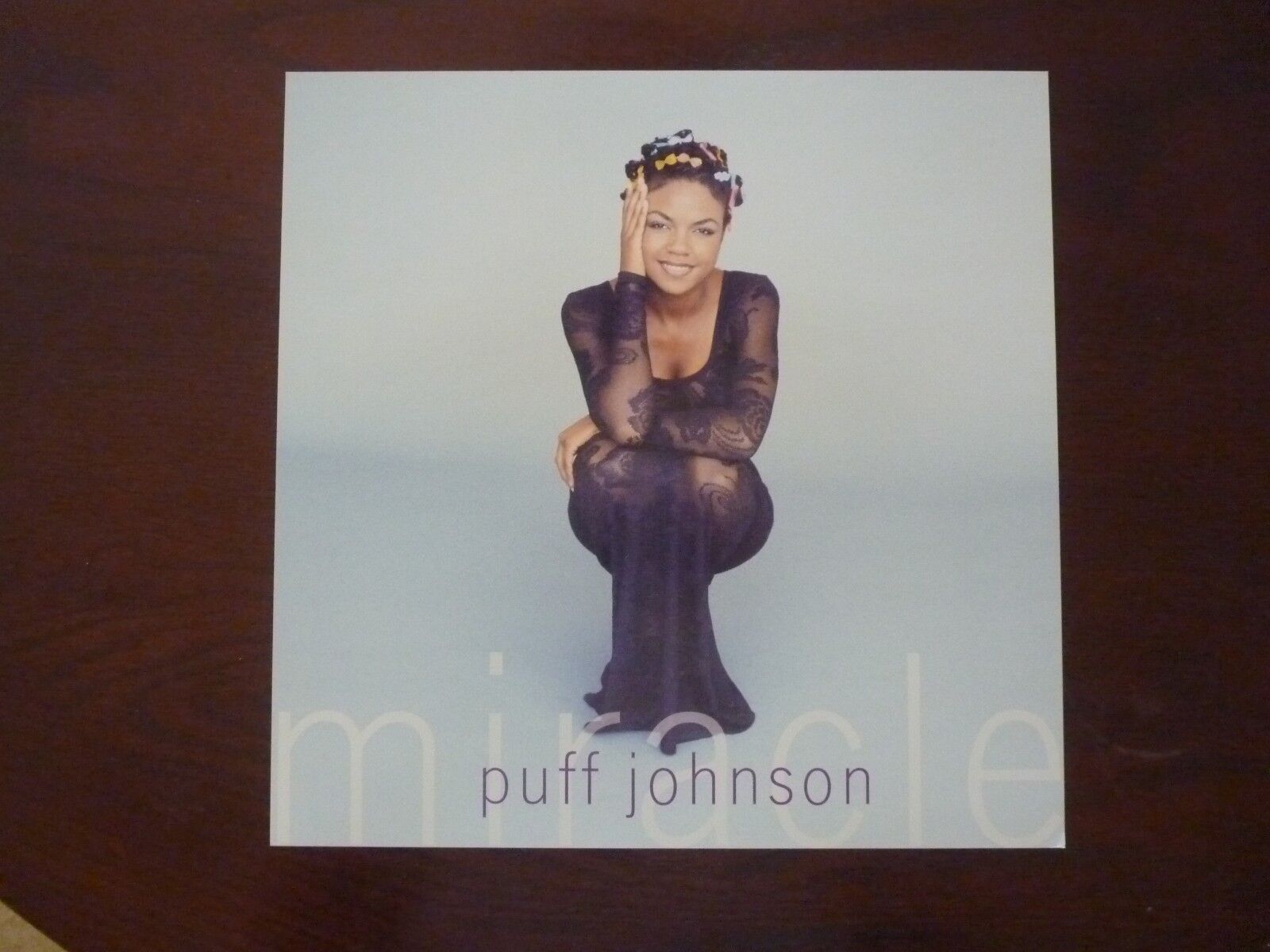 Puff Johnson Miracle LP Record Photo Poster painting Flat 12x12 Poster