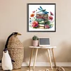 (30*30cm)Dragonfly Flower Books - Square AB Drill Diamond Painting
